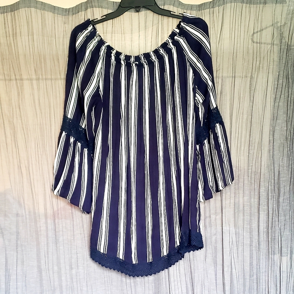 Off the shoulder, rayon dress. NWOT